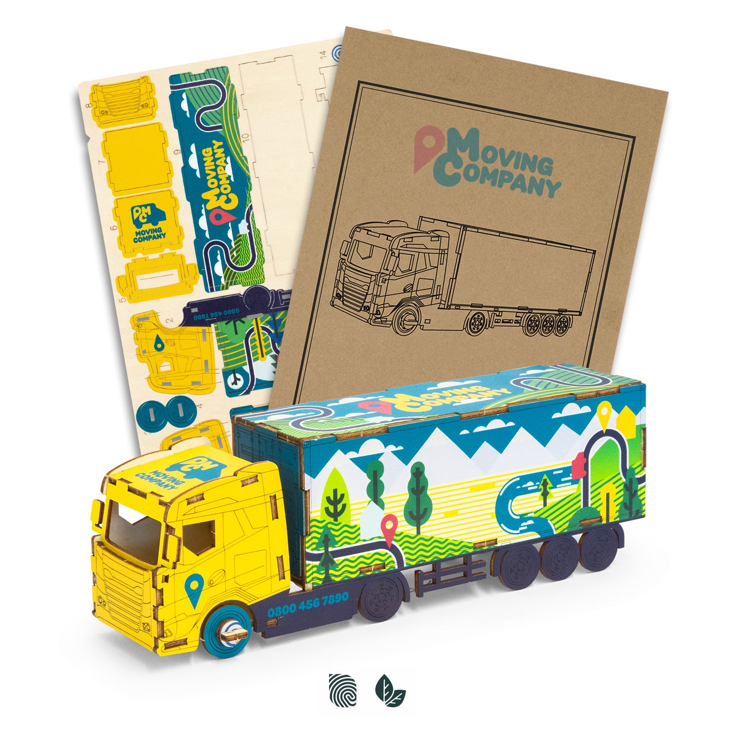 BRANDCRAFT Large Truck Wooden Model