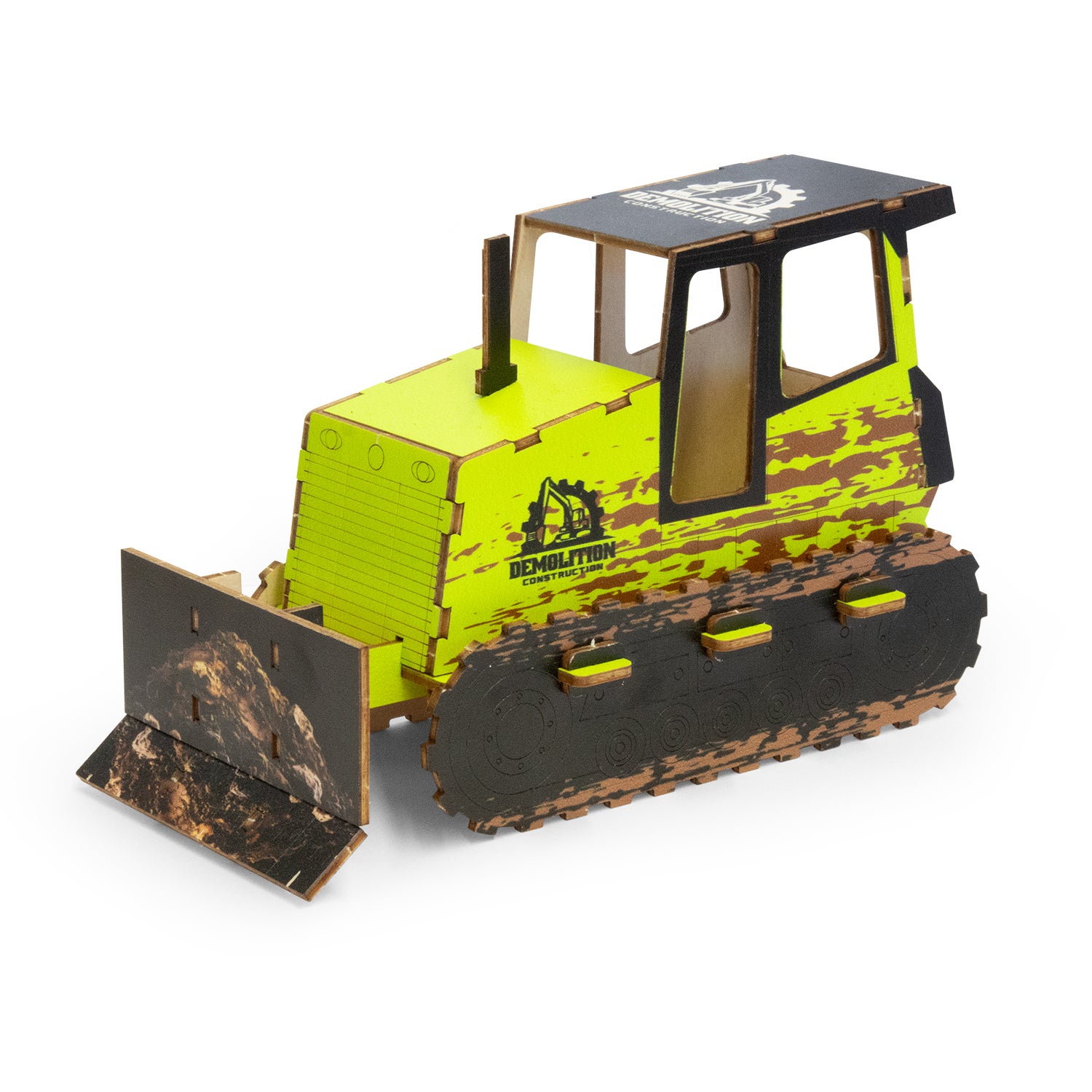 BRANDCRAFT Bulldozer Wooden Model