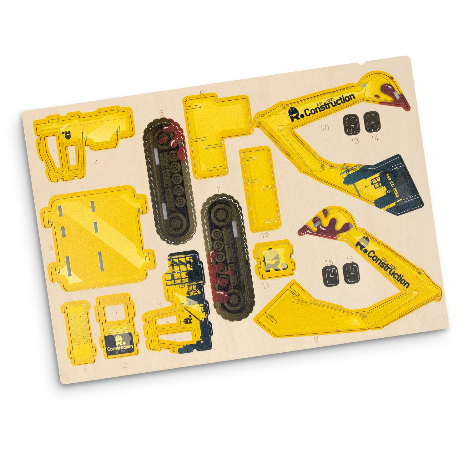 BRANDCRAFT Excavator Wooden Model