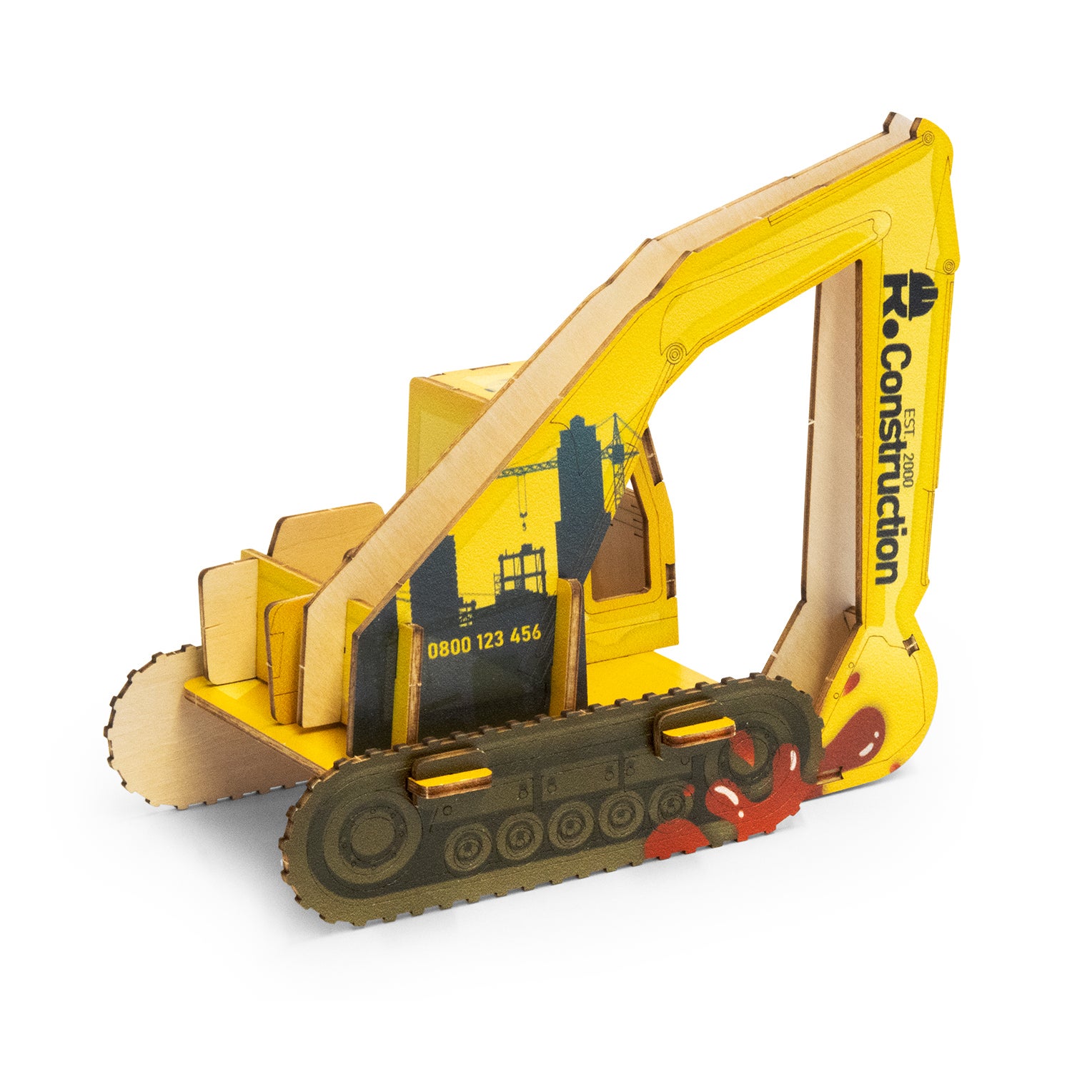 BRANDCRAFT Excavator Wooden Model