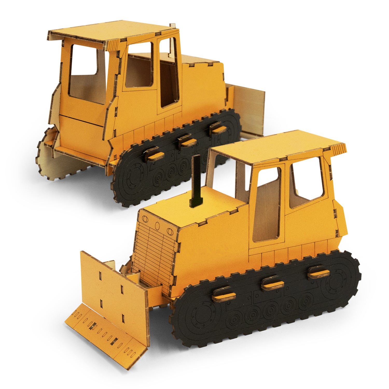BRANDCRAFT Bulldozer Wooden Model