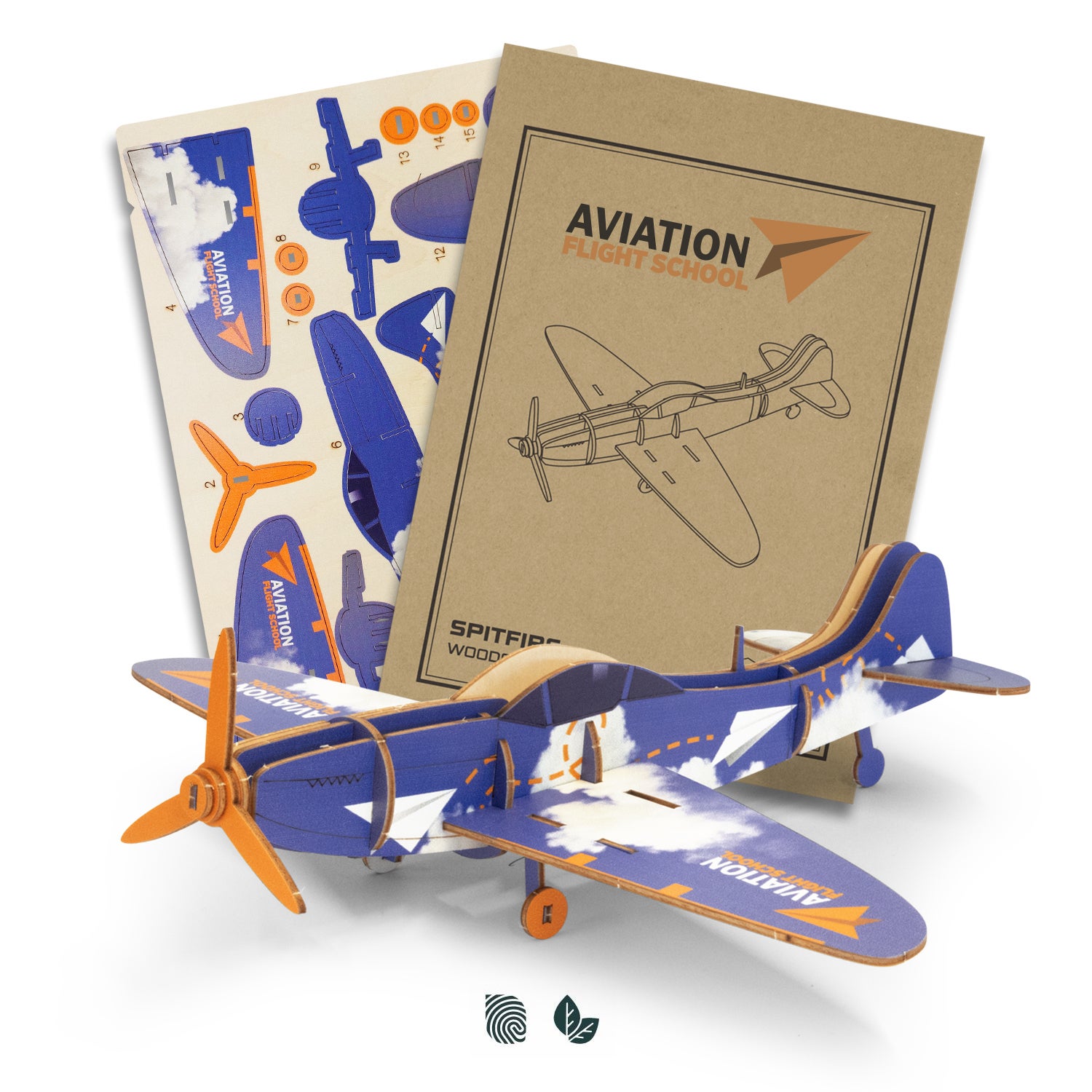 BRANDCRAFT Spitfire Wooden Model