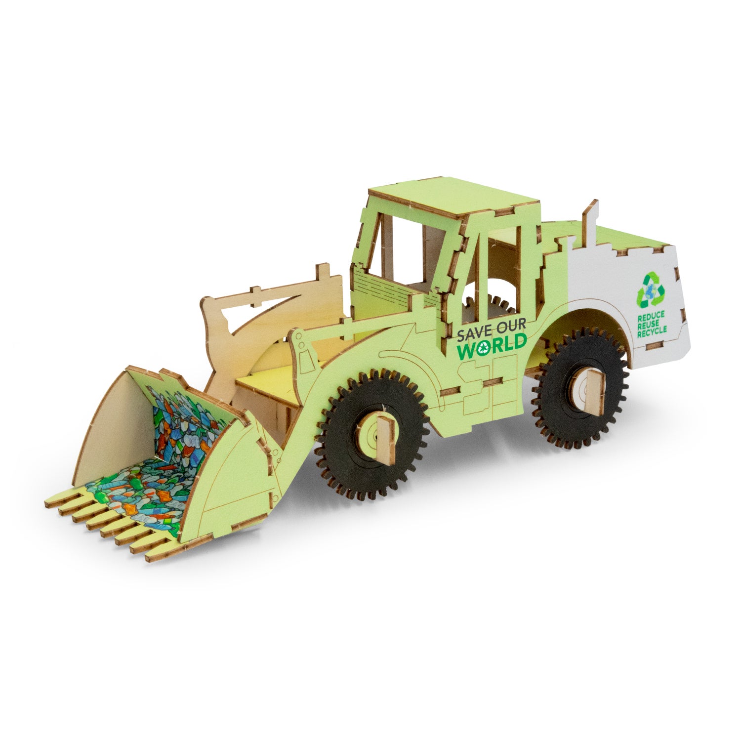 BRANDCRAFT Wheel Loader Wooden Model