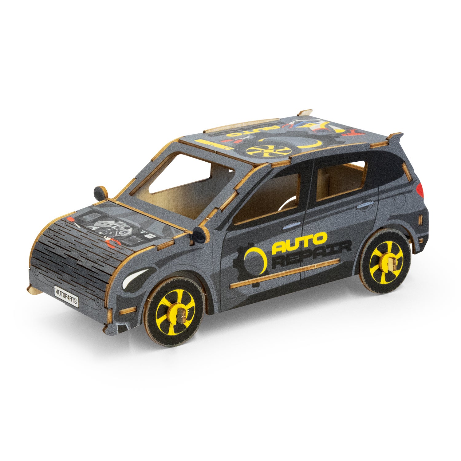 BRANDCRAFT Hatchback Car Wooden Model