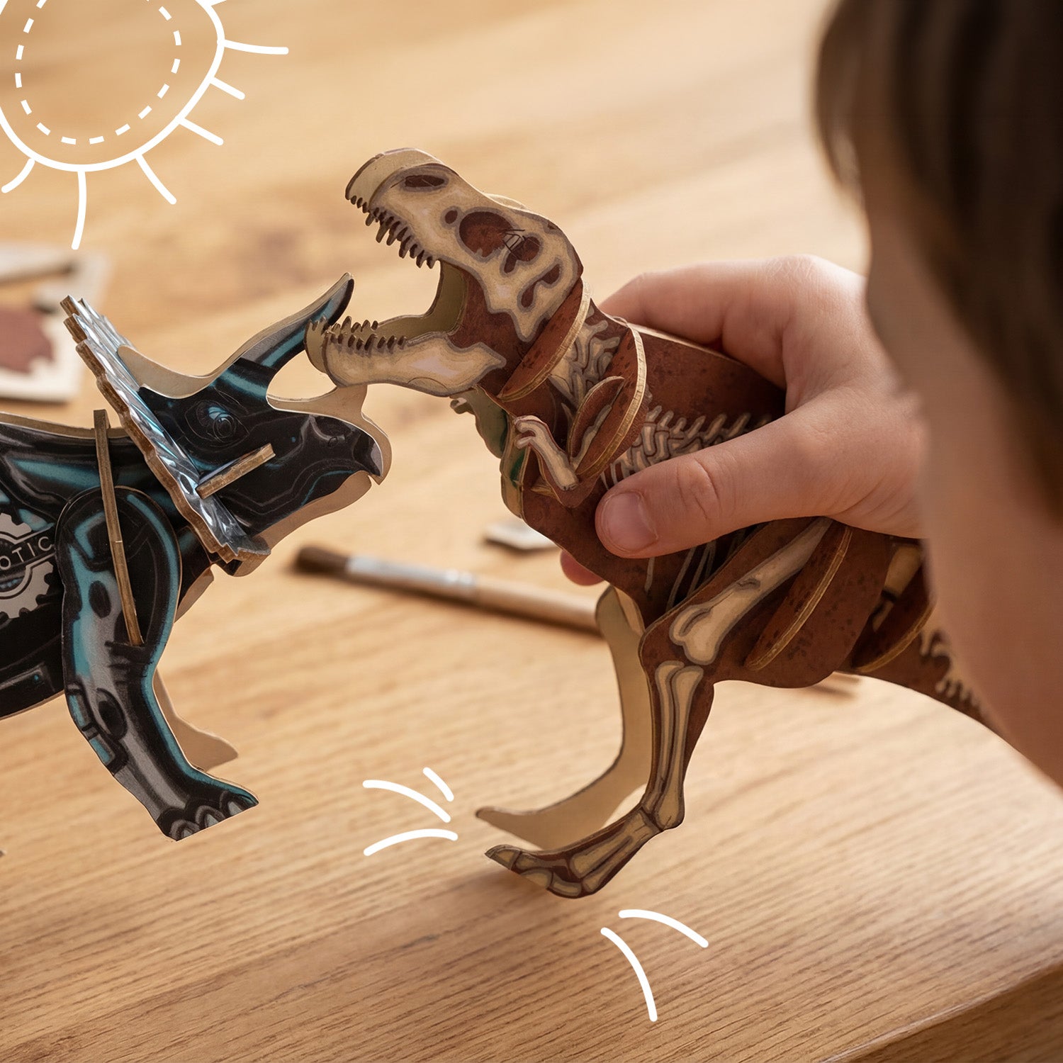 BRANDCRAFT Tyrannosaurus Rex Wooden Model