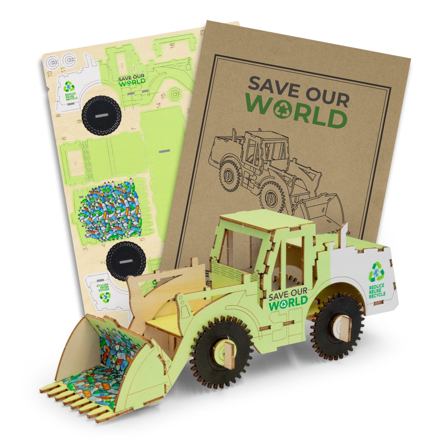 BRANDCRAFT Wheel Loader Wooden Model