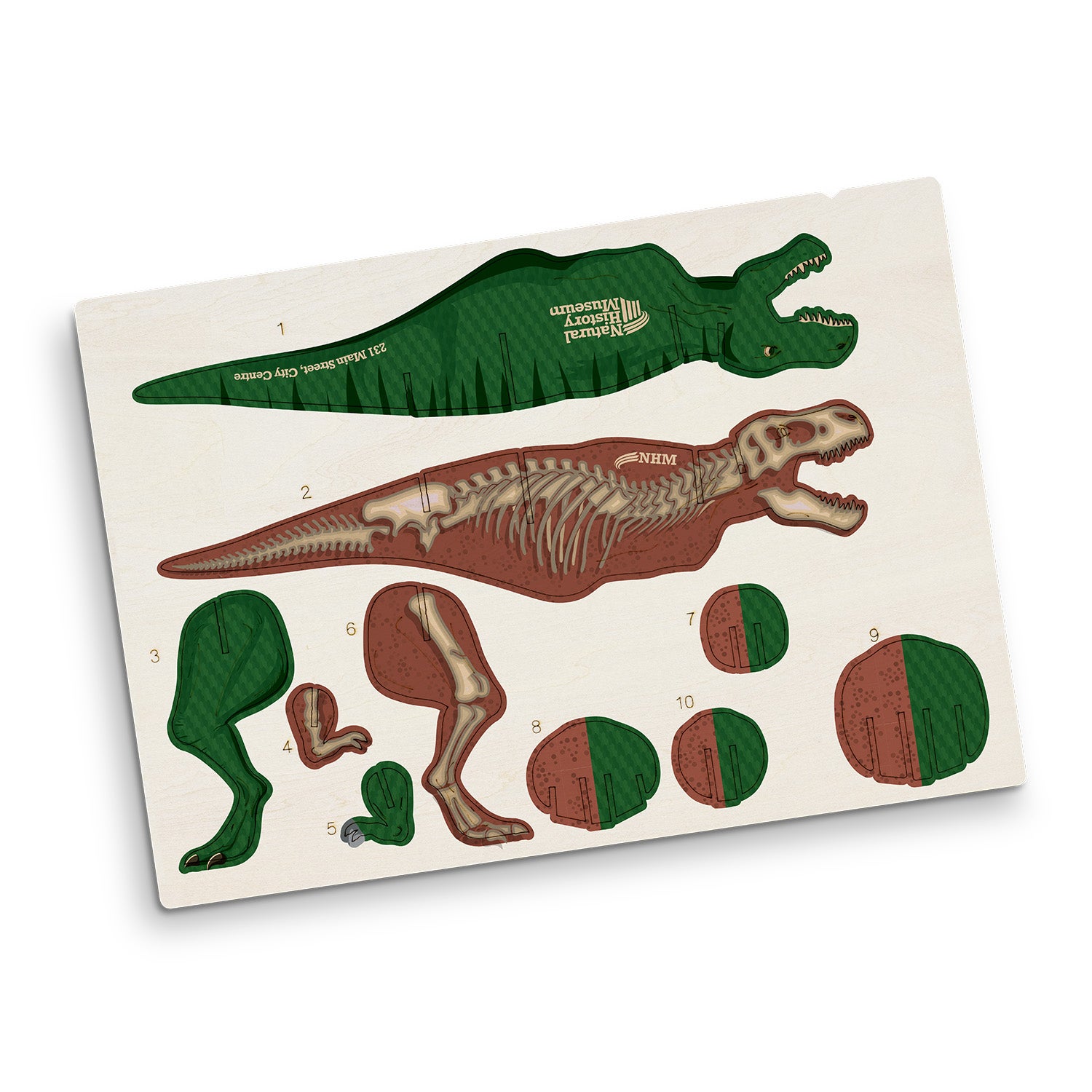 BRANDCRAFT Tyrannosaurus Rex Wooden Model