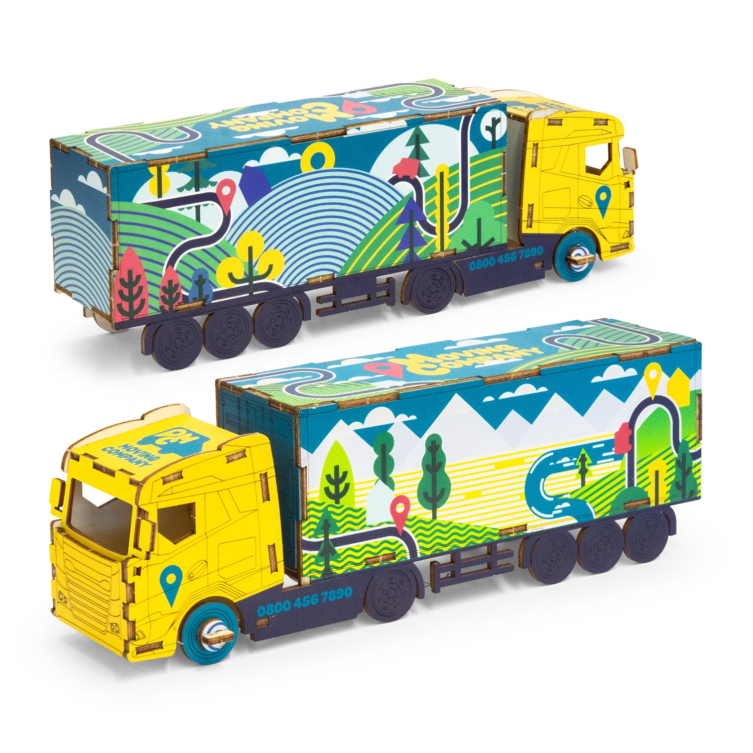 BRANDCRAFT Large Truck Wooden Model
