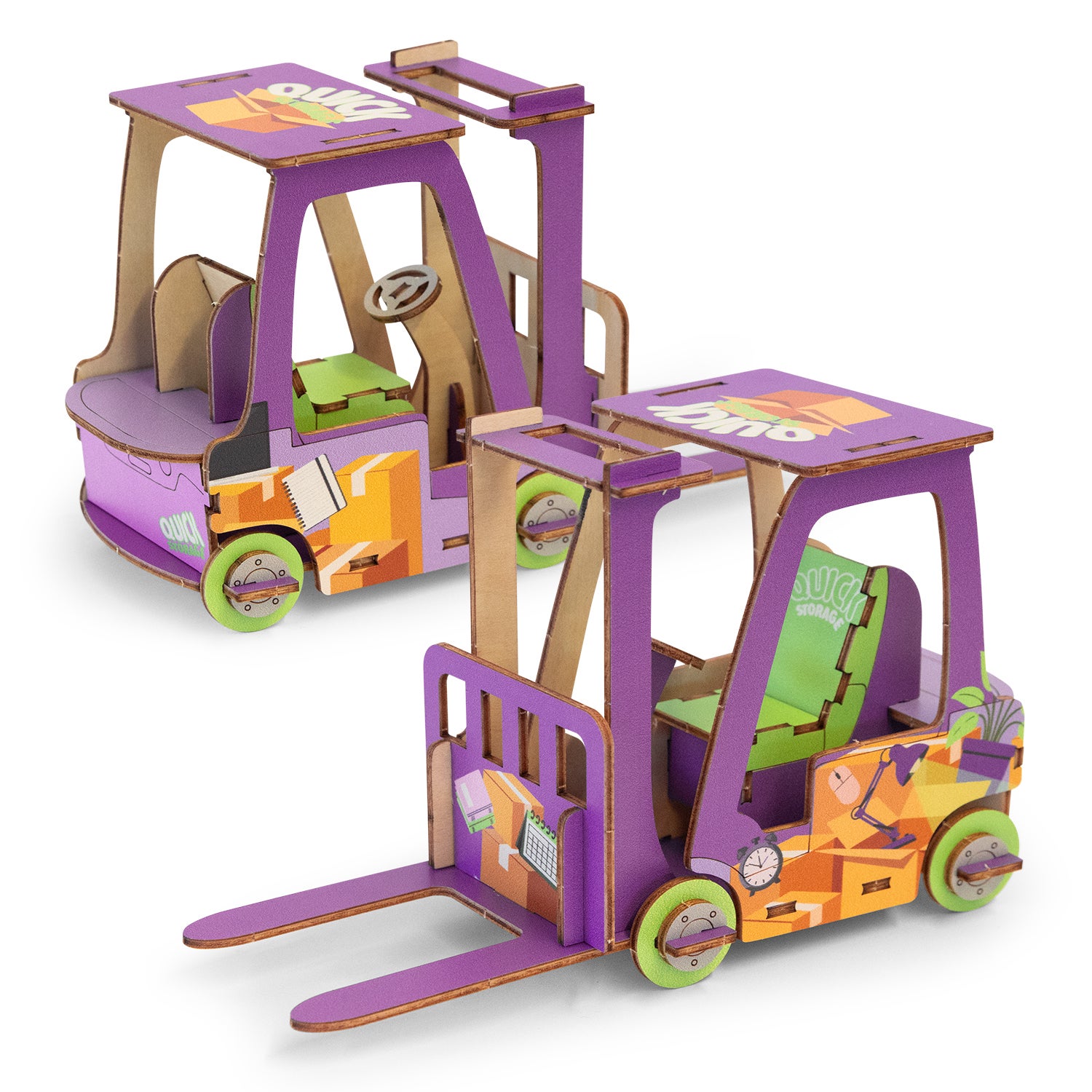 BRANDCRAFT Forklift Wooden Model