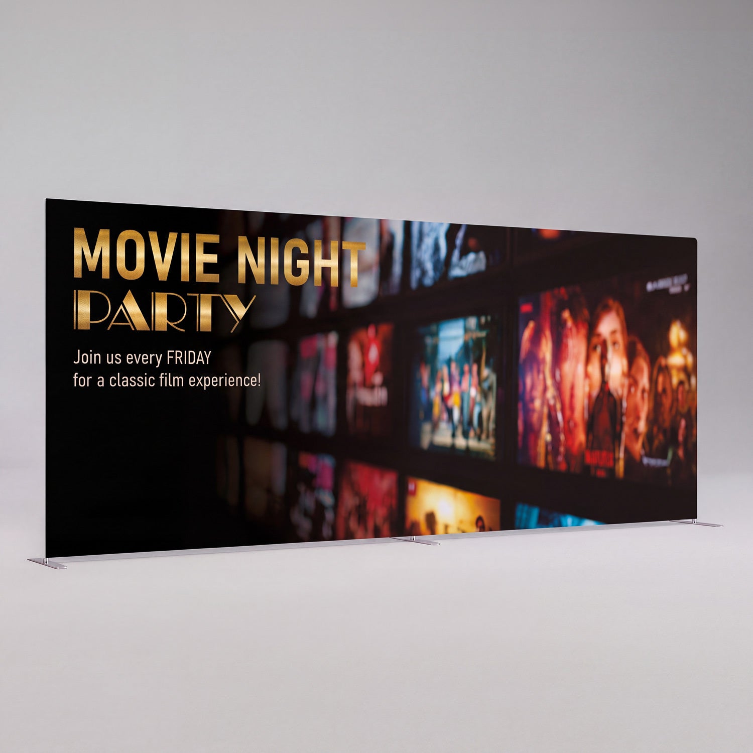 Straight Portable Display Wall - 6m