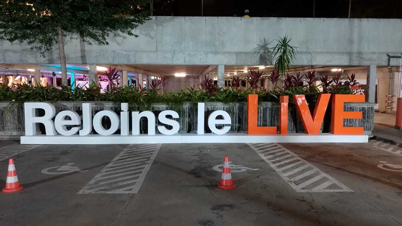 Signalétique ORANGE LIVE- Signarama Côte d'Ivoire - Abidjan Cocody