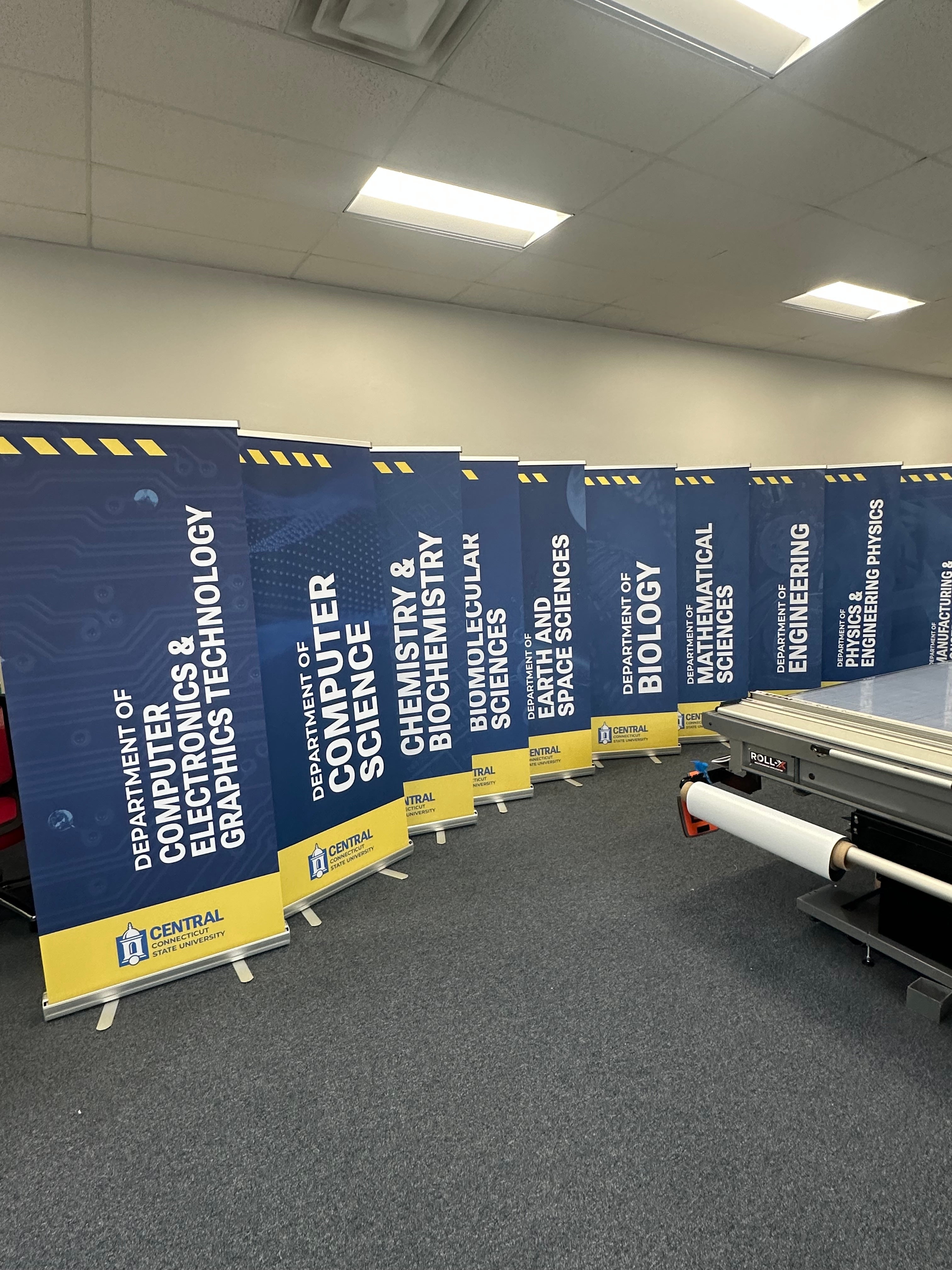 Custom Event Banners for Central Connecticut State University in New Britain, CT