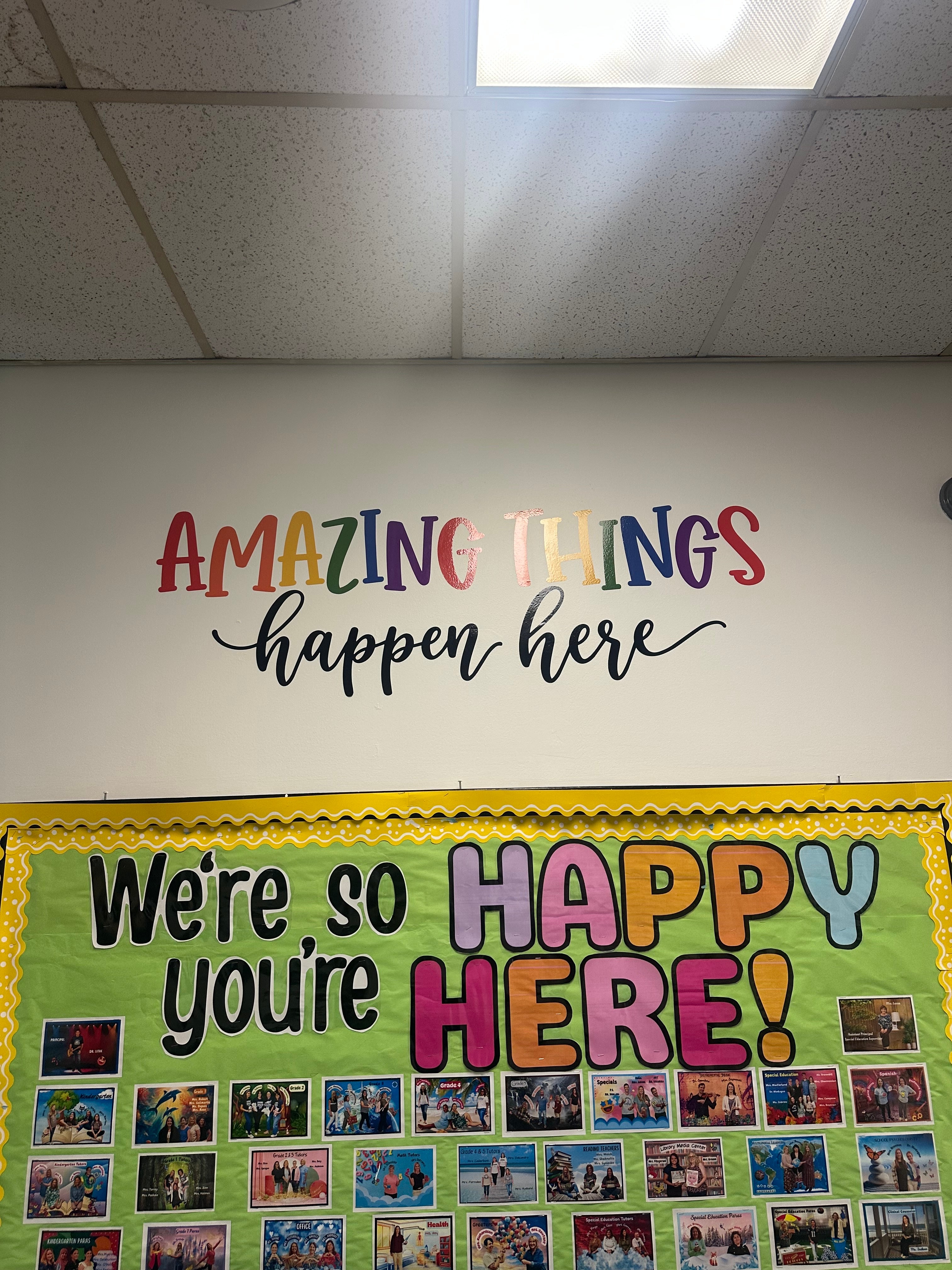 Educational Wall Graphics and Character Traits for Naubuc Elementary School in Glastonbury, CT