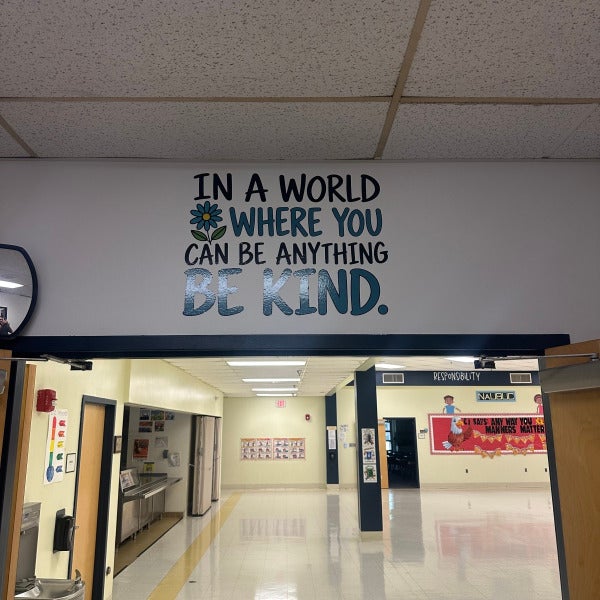 Educational Wall Graphics and Character Traits for Naubuc Elementary School in Glastonbury, CT