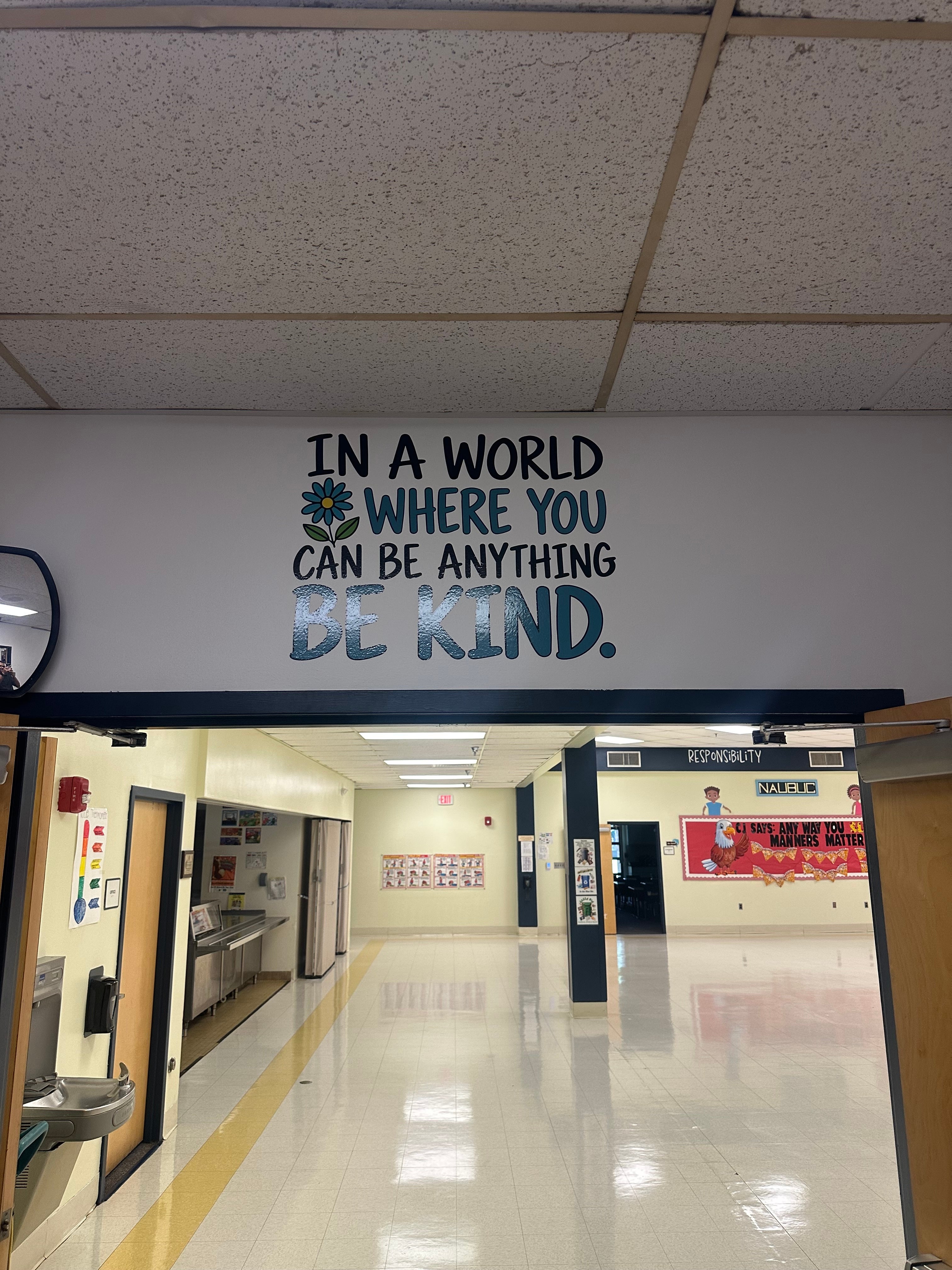 Educational Wall Graphics and Character Traits for Naubuc Elementary School in Glastonbury, CT
