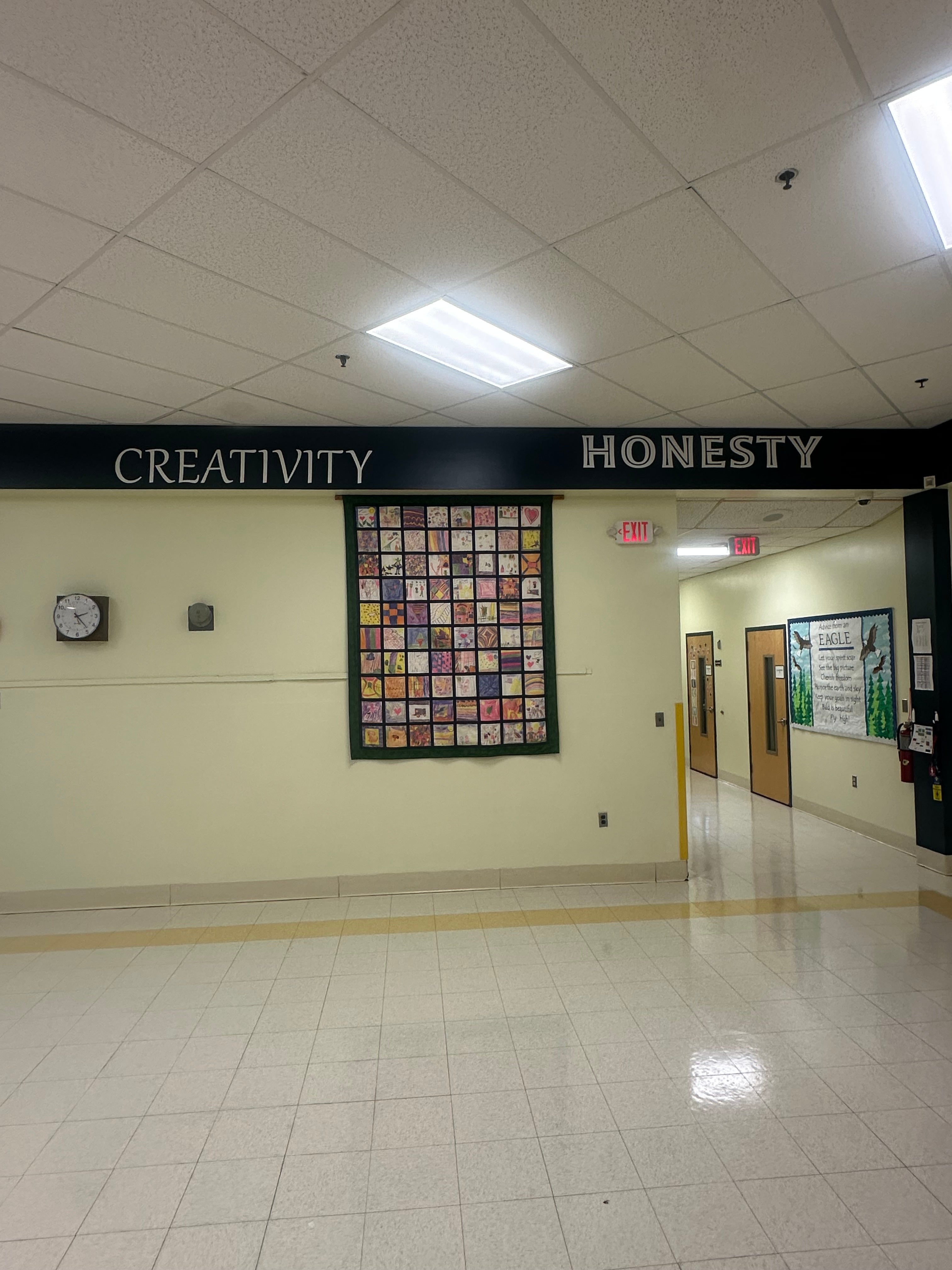 Educational Wall Graphics and Character Traits for Naubuc Elementary School in Glastonbury, CT