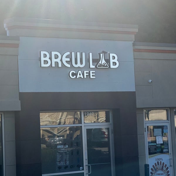 Exterior Business Signs for Brew Lab Café in Wethersfield, CT