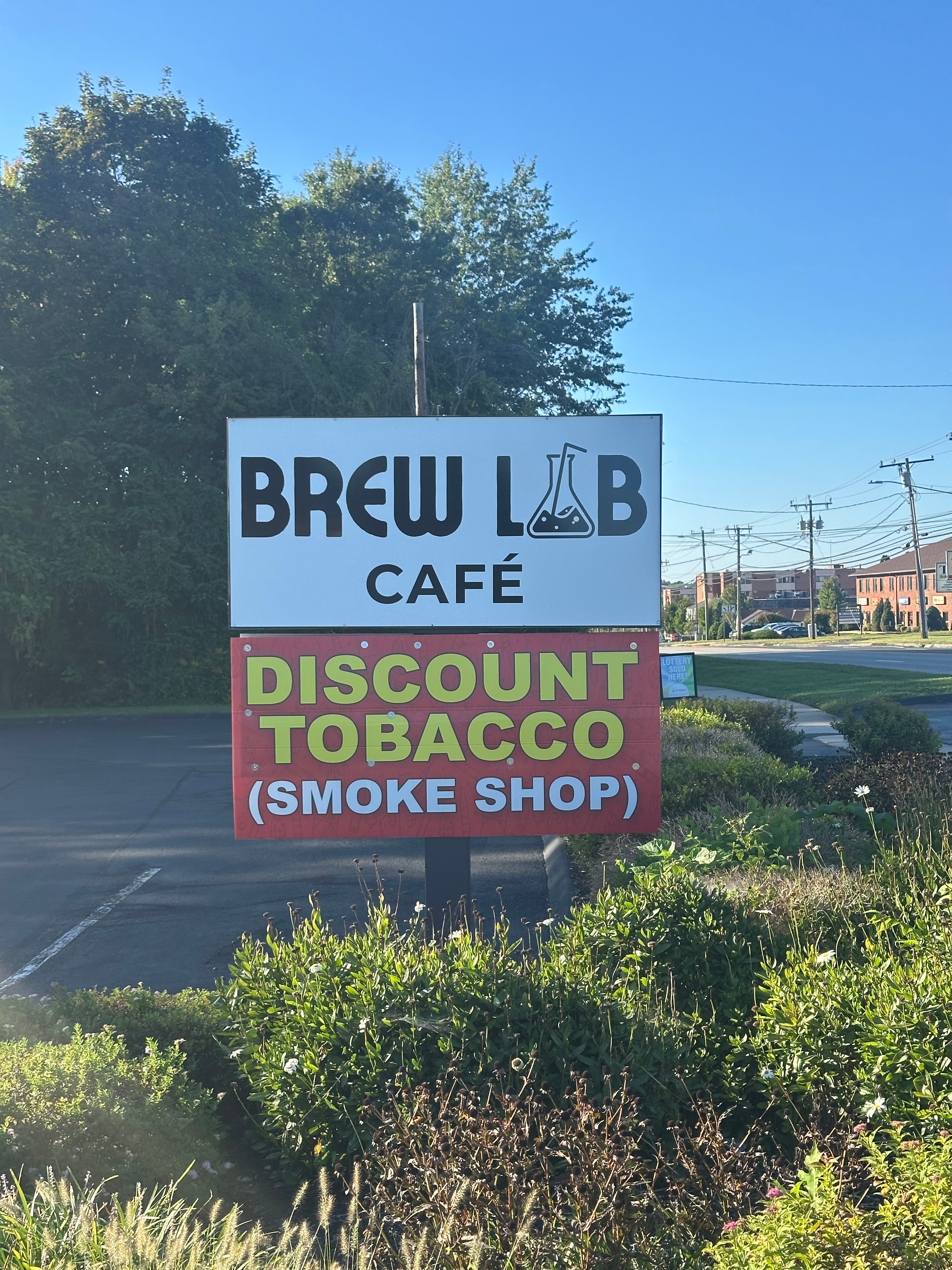 Exterior Business Signs for Brew Lab Café in Wethersfield, CT
