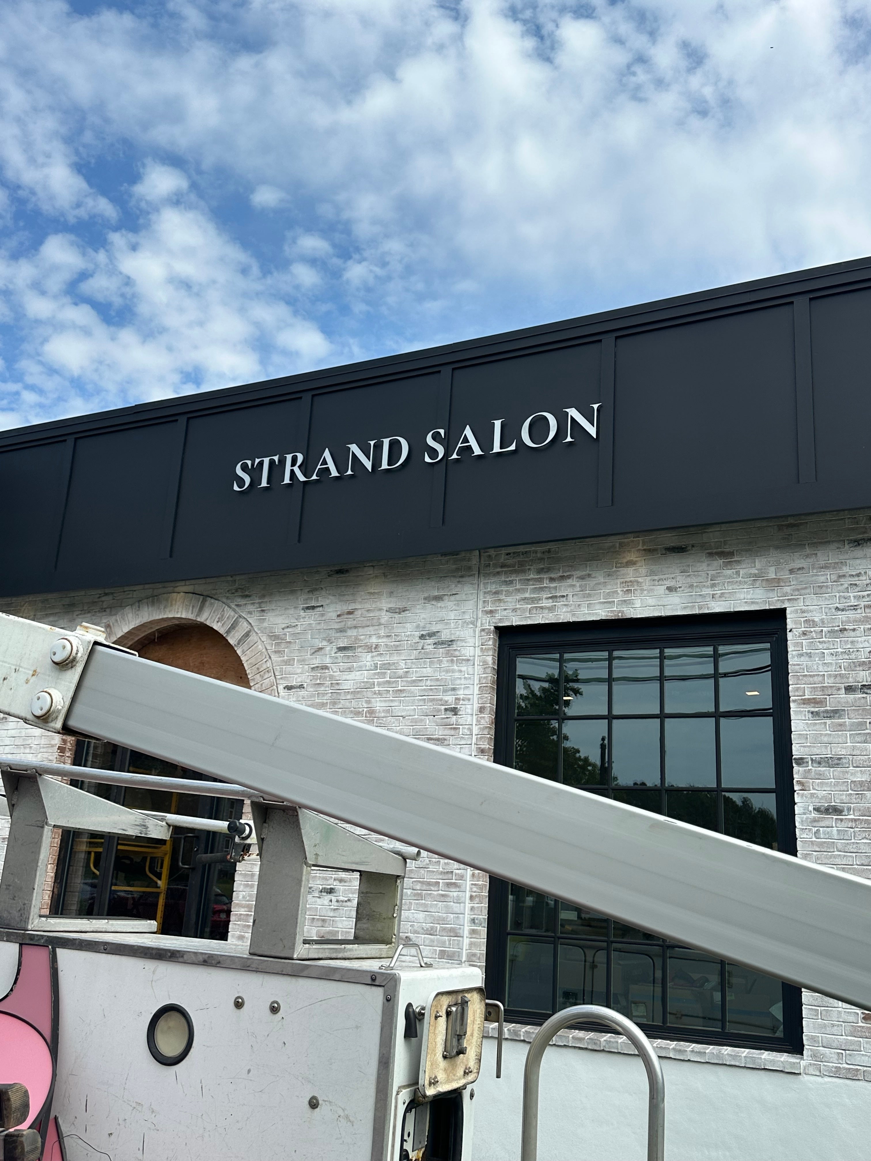 Dimensional Letter Sign for Strand Salon in Glastonbury, CT