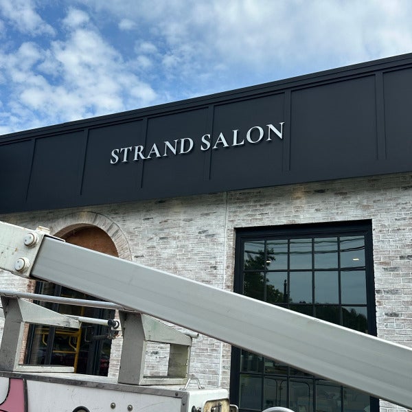 Dimensional Letter Sign for Strand Salon in Glastonbury, CT