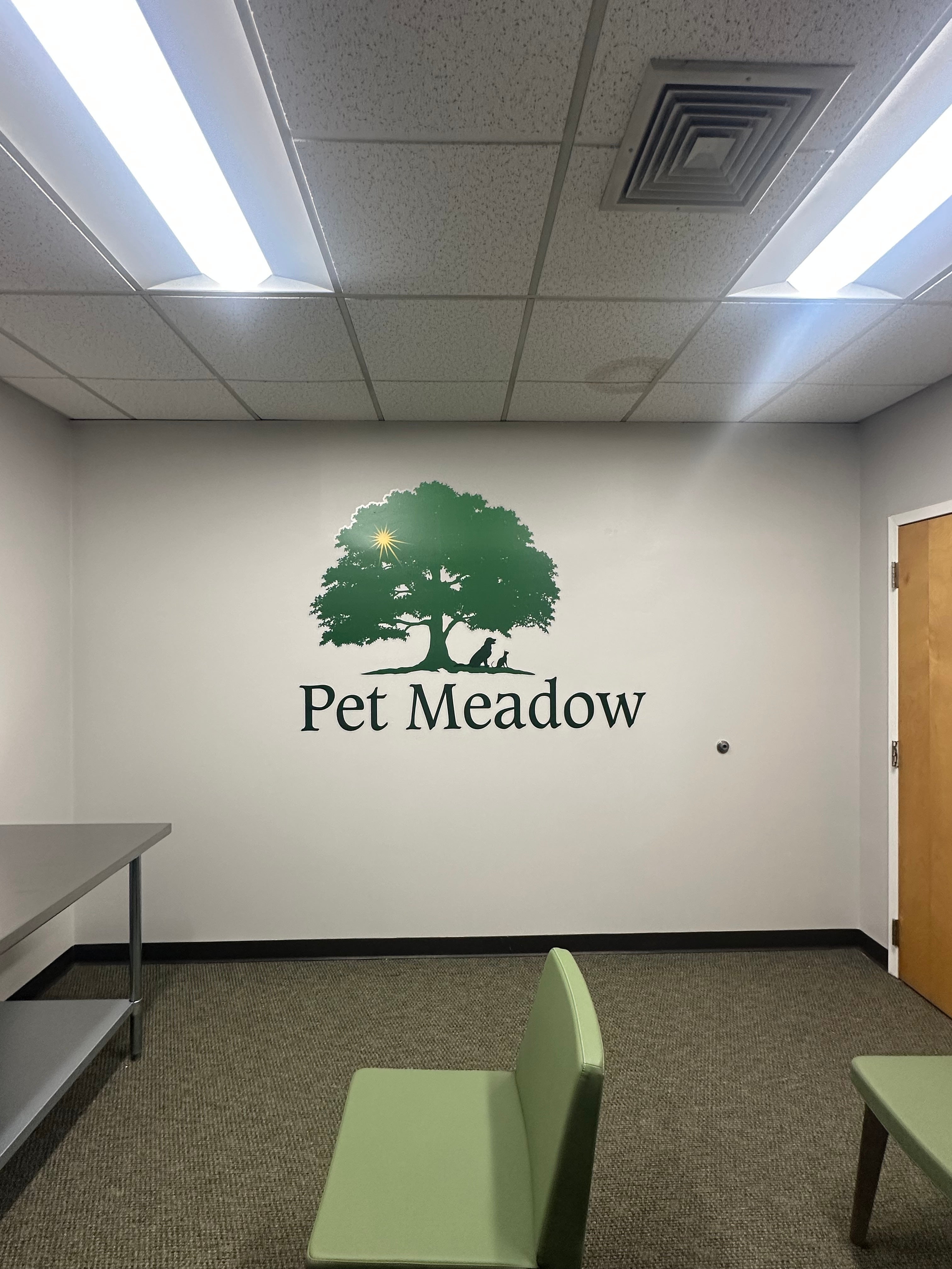 Pet Meadow Wall Graphics Installation in Middletown, CT