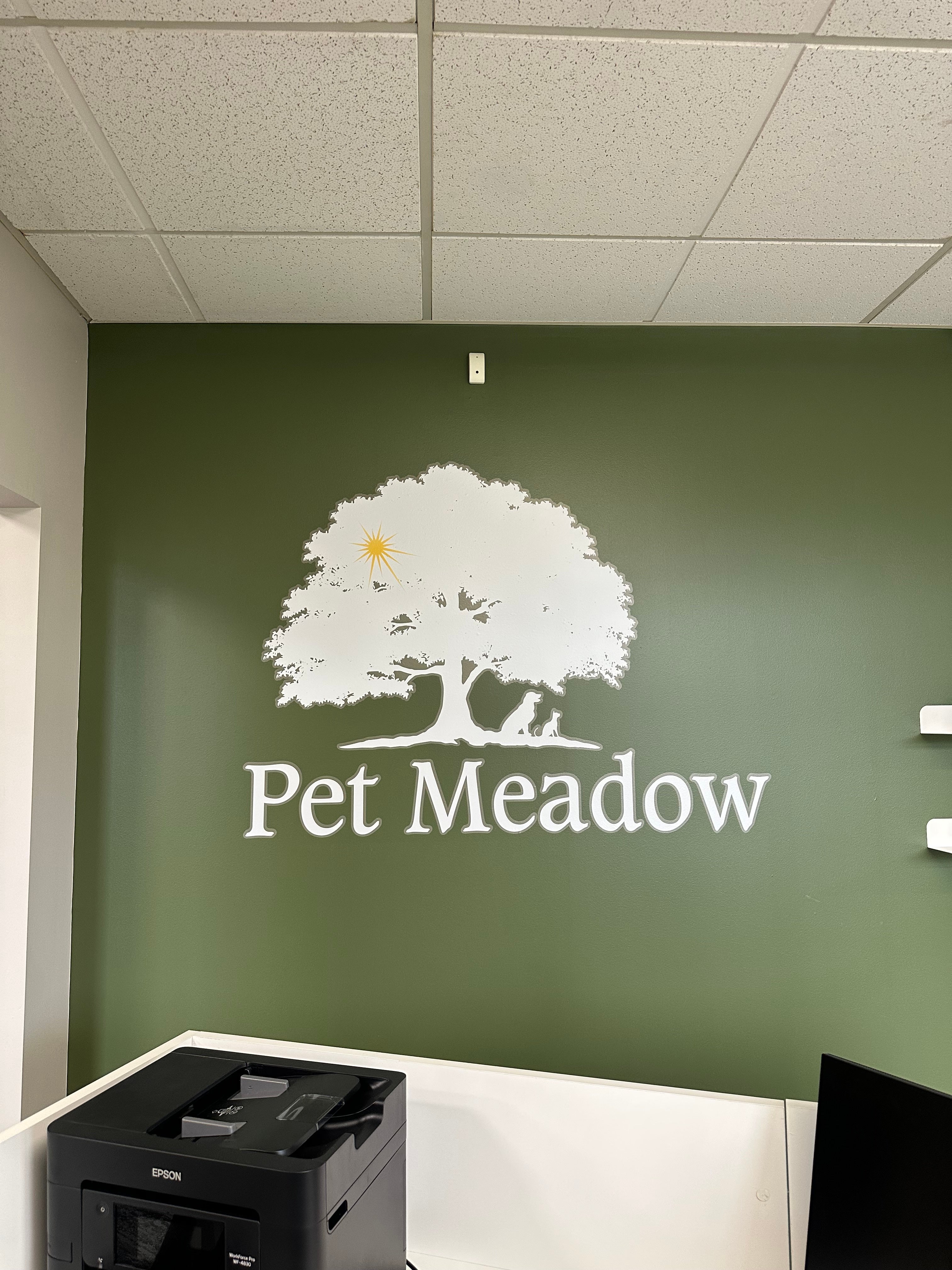 Pet Meadow Wall Graphics Installation in Middletown, CT