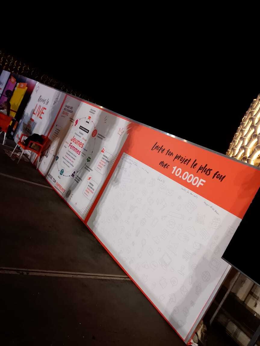 Signalétique ORANGE LIVE- Signarama Côte d'Ivoire - Abidjan Cocody