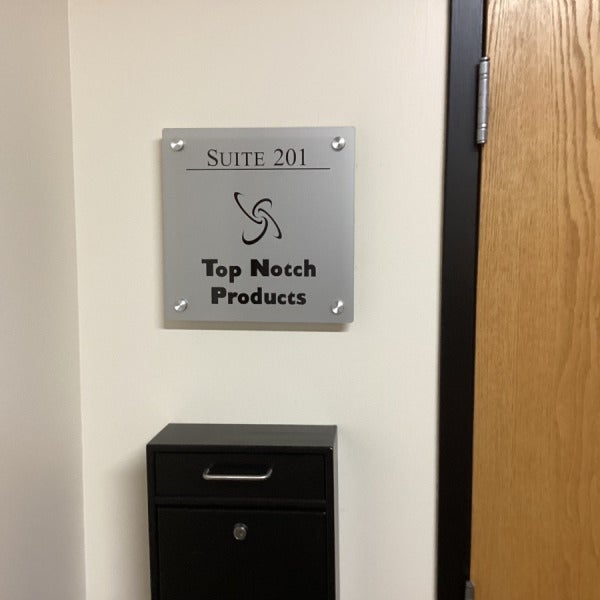 Professional Office Suite Sign Installation for Top Notch Products in Danvers, MA