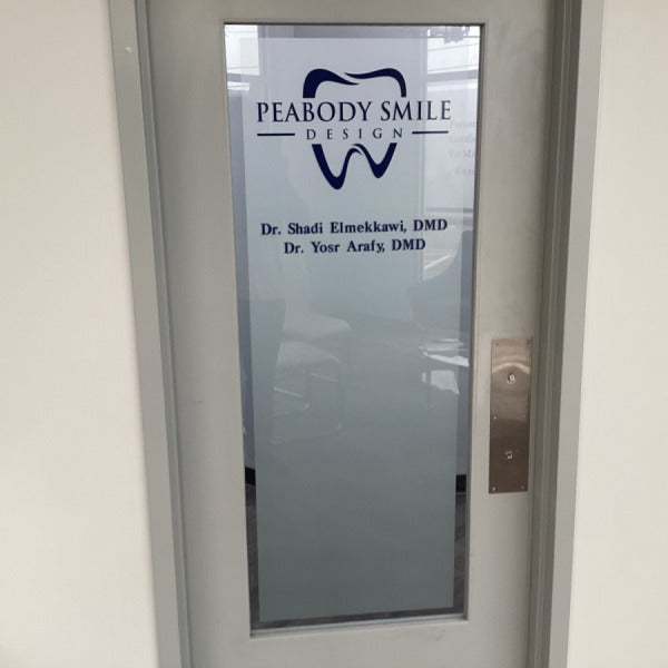 Professional Frosted Glass Branding Installation for Apex Wealth