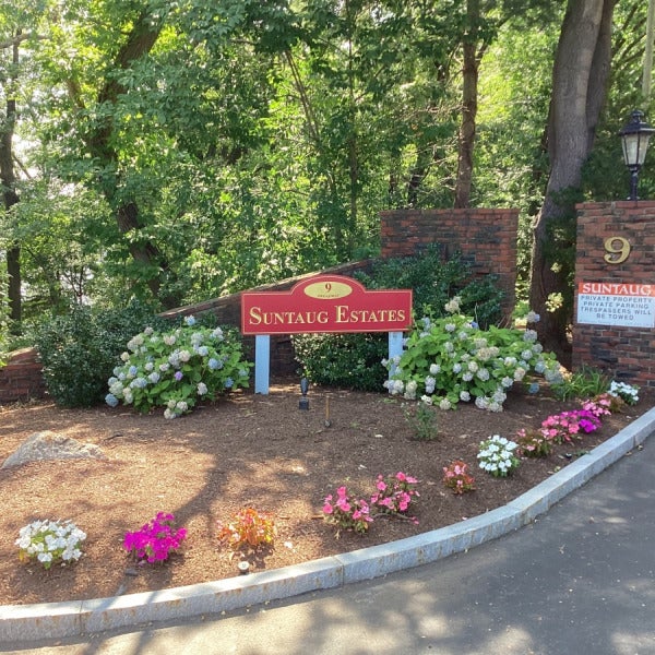 Custom Monument Sign Enhances the Entrance to Saugus Estates