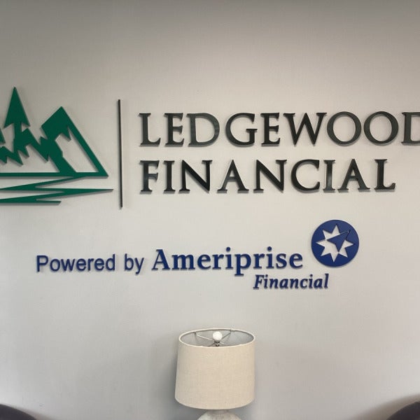 Custom Dimensional Lobby Sign Creates a Professional First Impression for Ledgewood Financial