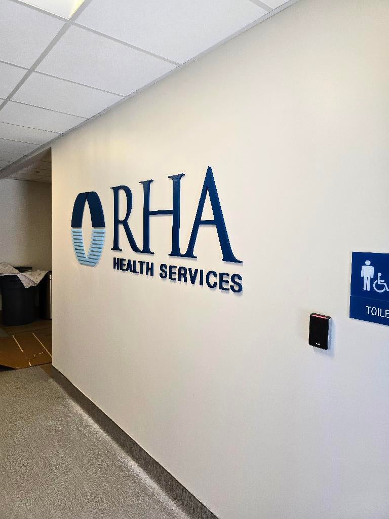 RHA Health Services - PVC Routed Sign
