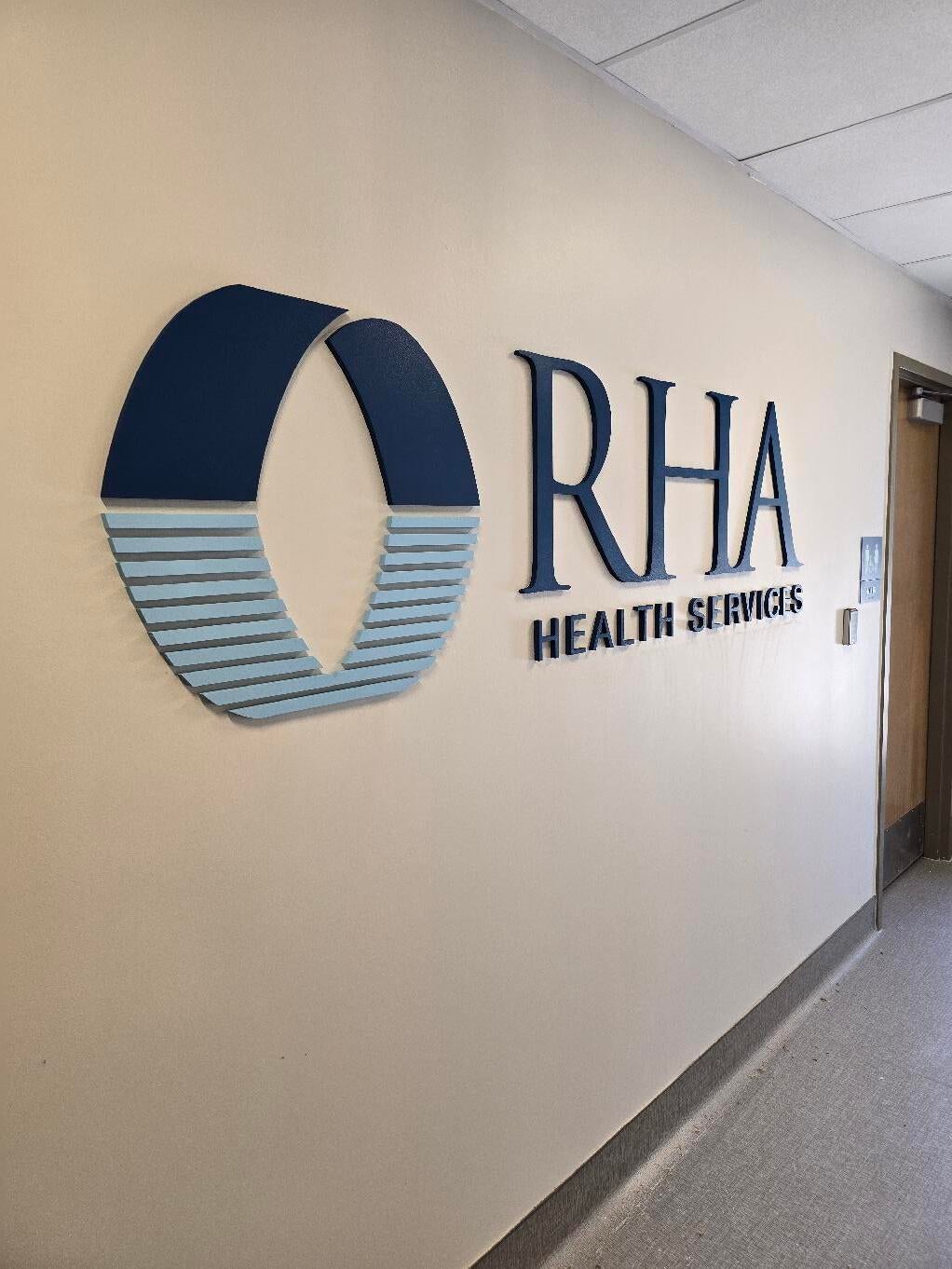 RHA Health Services - PVC Routed Sign