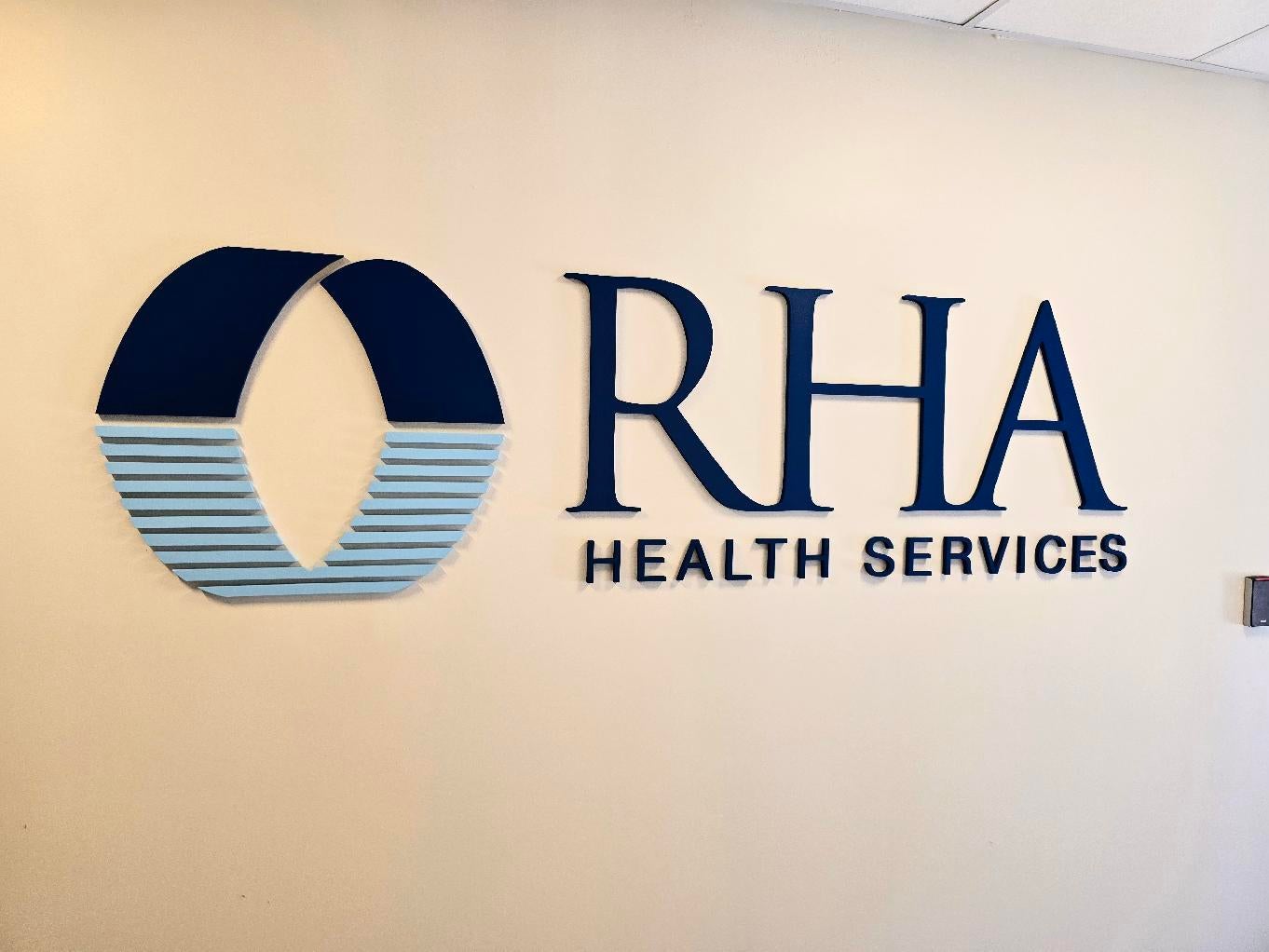 RHA Health Services - PVC Routed Sign