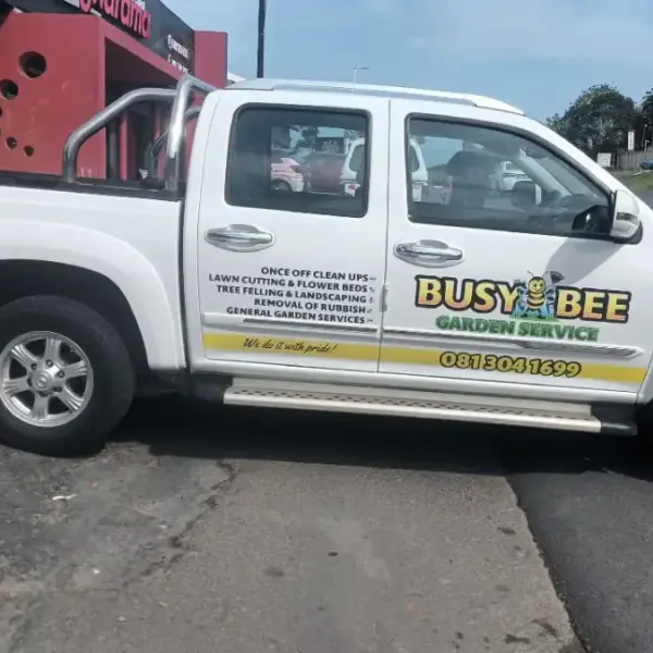 Busy Bee Garden Service: Turning a Vehicle Into a Moving Billboard