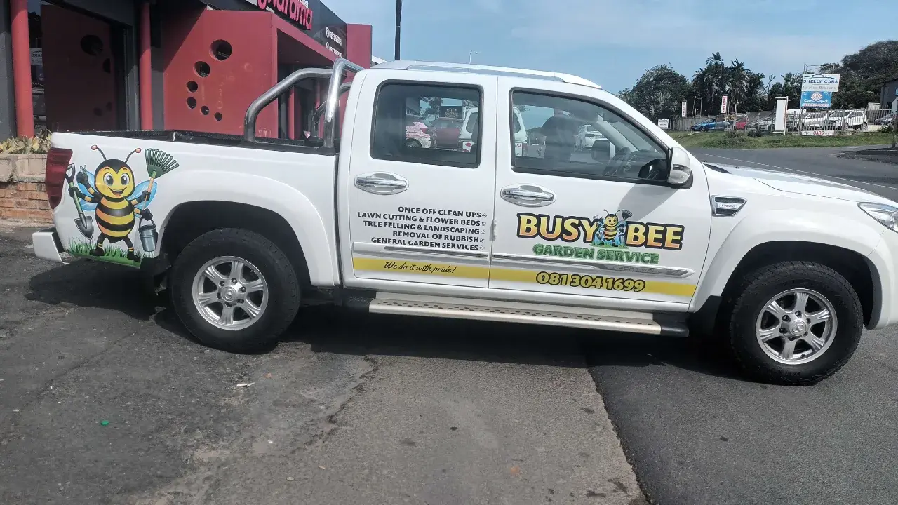 Busy Bee Garden Service: Turning a Vehicle Into a Moving Billboard