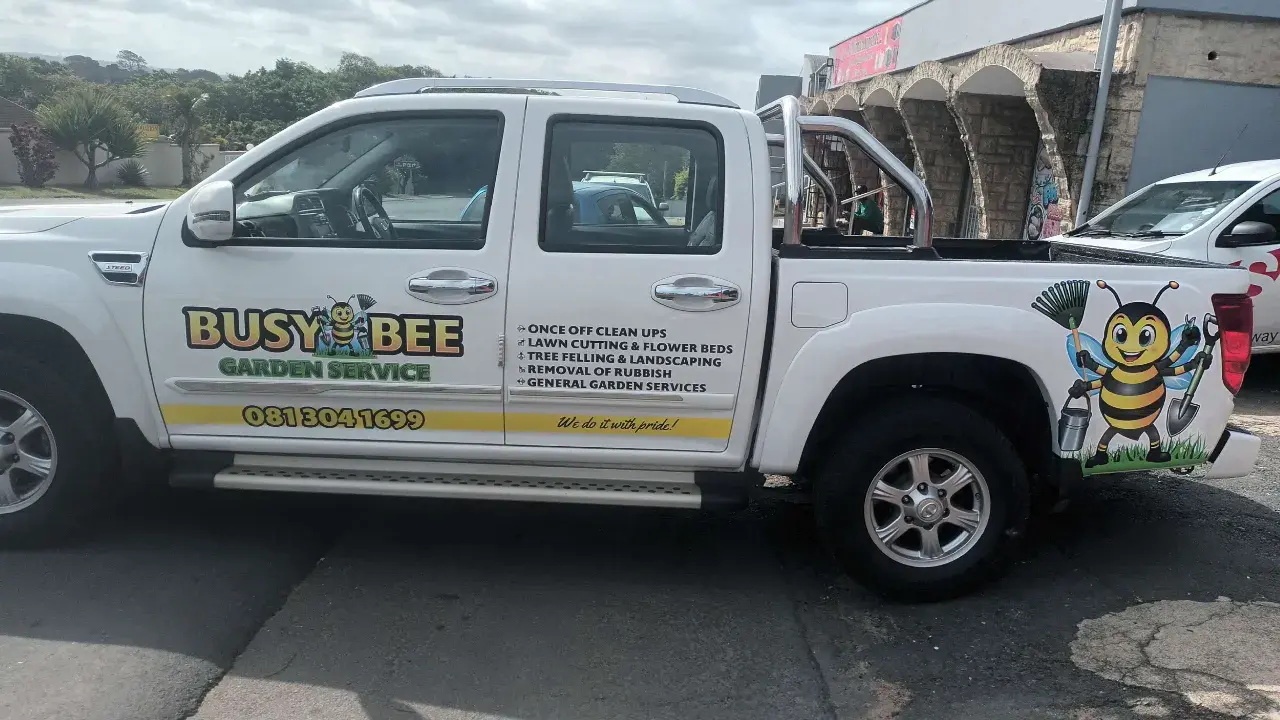 Busy Bee Garden Service: Turning a Vehicle Into a Moving Billboard