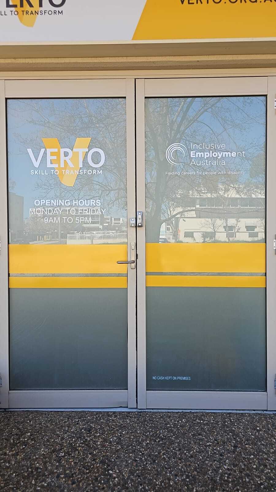 VERTO – Window Graphics, Privacy Frosting & Lightbox Signage