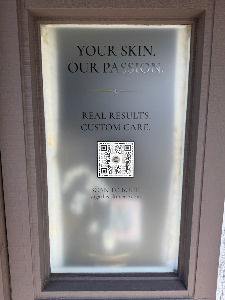 Custom Storefront Window Graphics for Sugar Bee in Riverside, CA