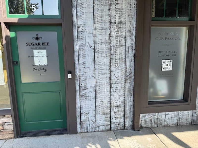 Custom Storefront Window Graphics for Sugar Bee in Riverside, CA