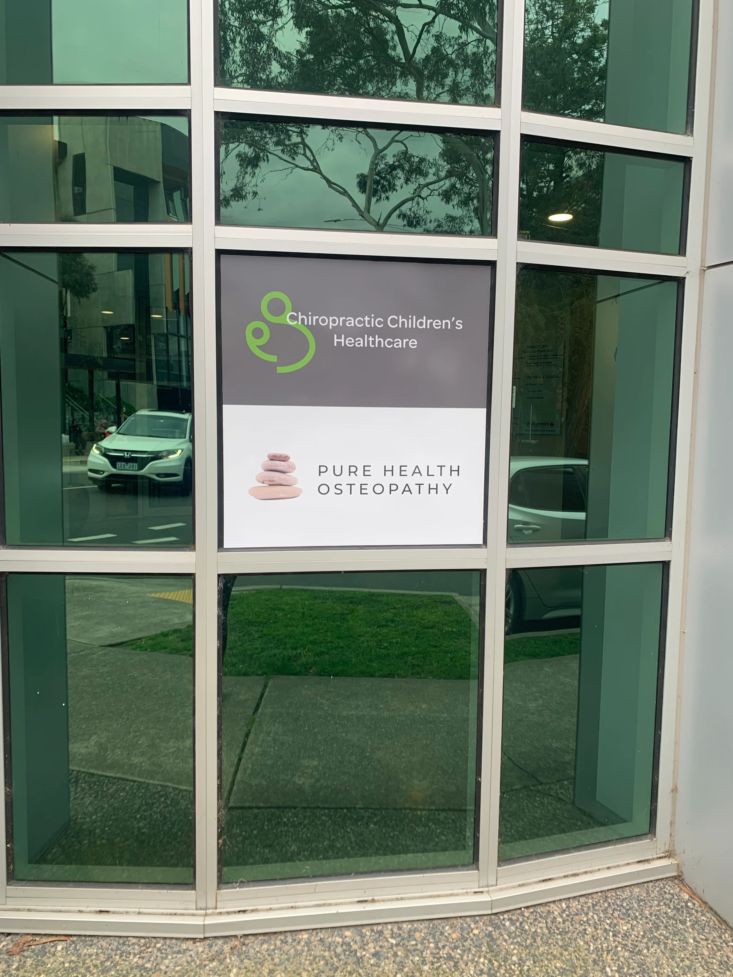 Office Signage - Chiropractic Children's Healthcare - Rosanna VIC.