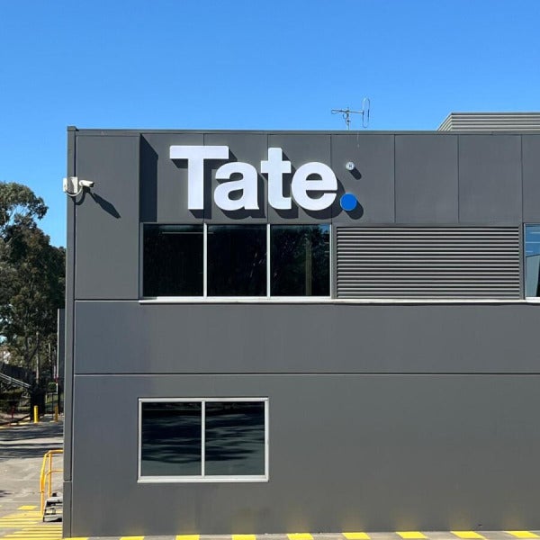 A Big Signage Fit-Out for Tate’s New Eastern Creek Location