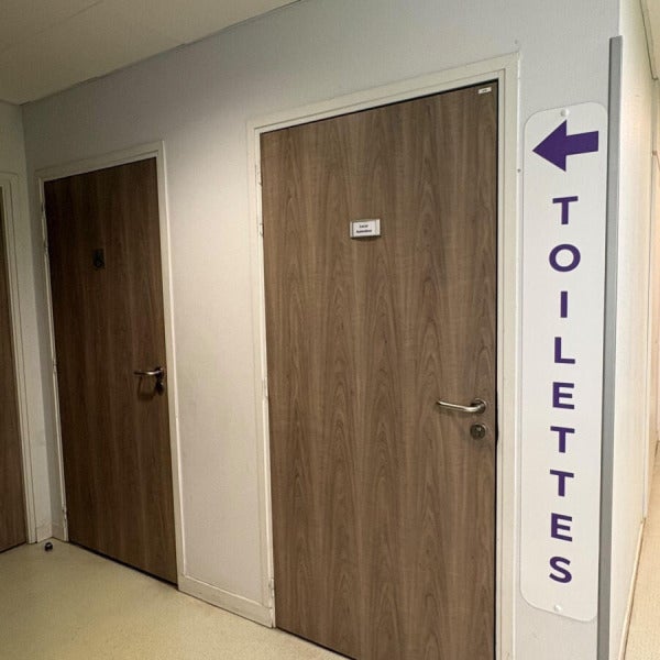 Plaque de signalisation pose intérieure