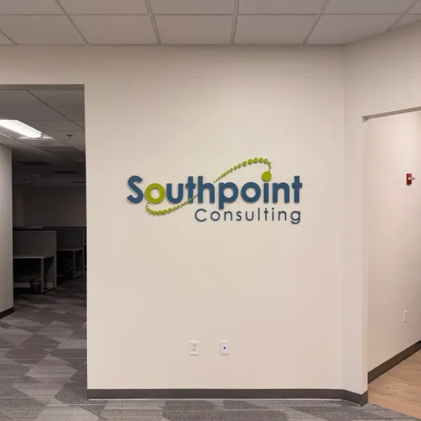 Custom Dimensional Reception Sign for ReNu Studios in Vienna, VA