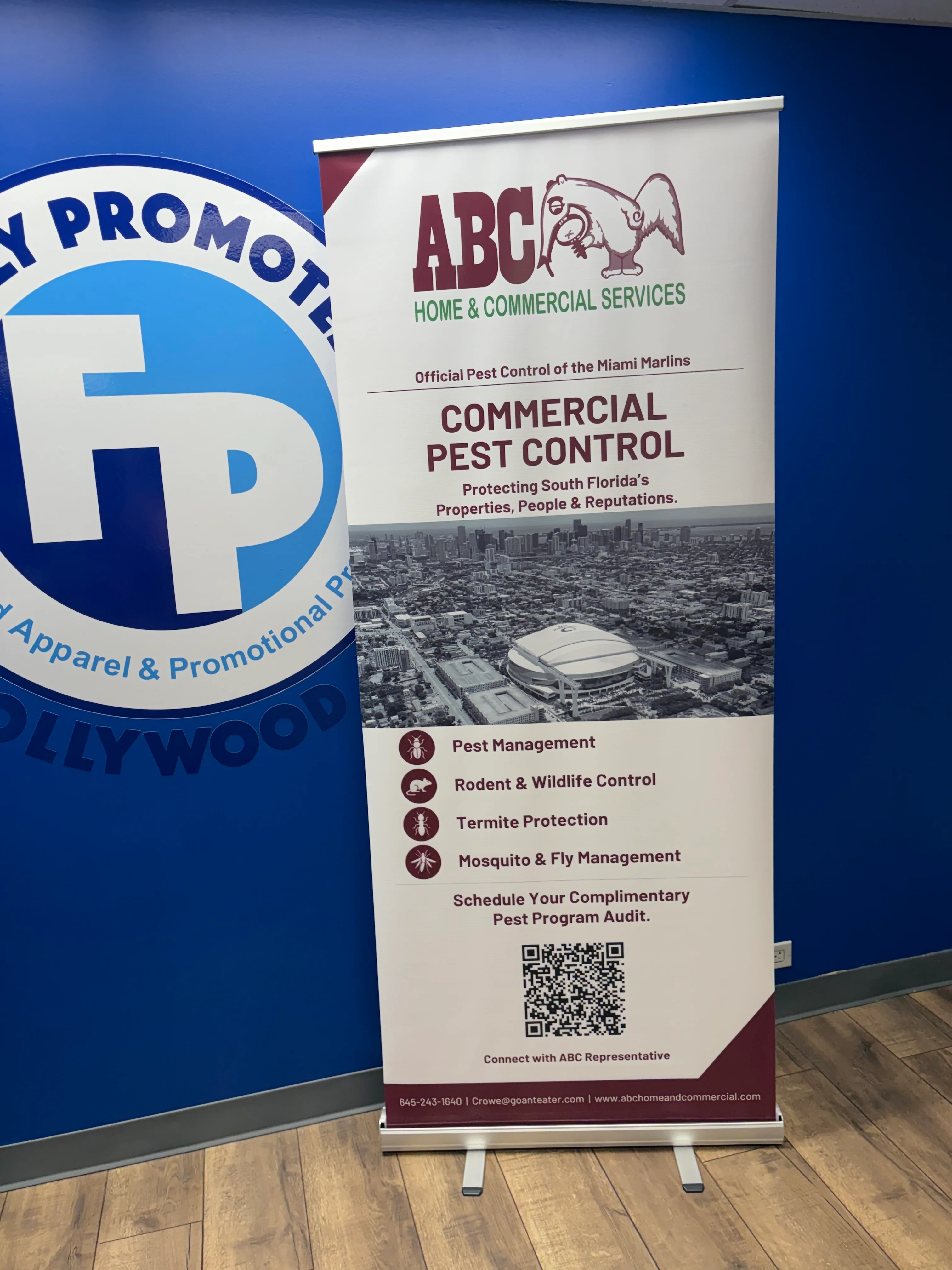 Custom Retractable Banner for ABC Home & Commercial Services | Fully Promoted Hollywood, FL