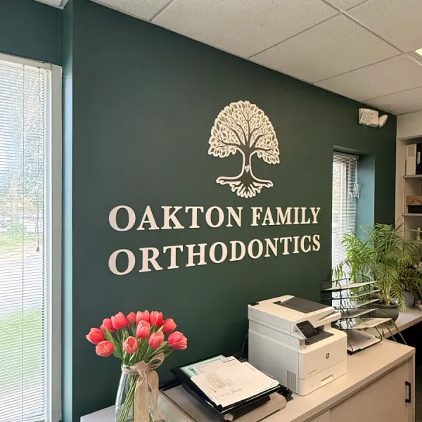 Custom Thick Acrylic Lobby Sign for Oakton Family Orthodontics in Oakton, VA