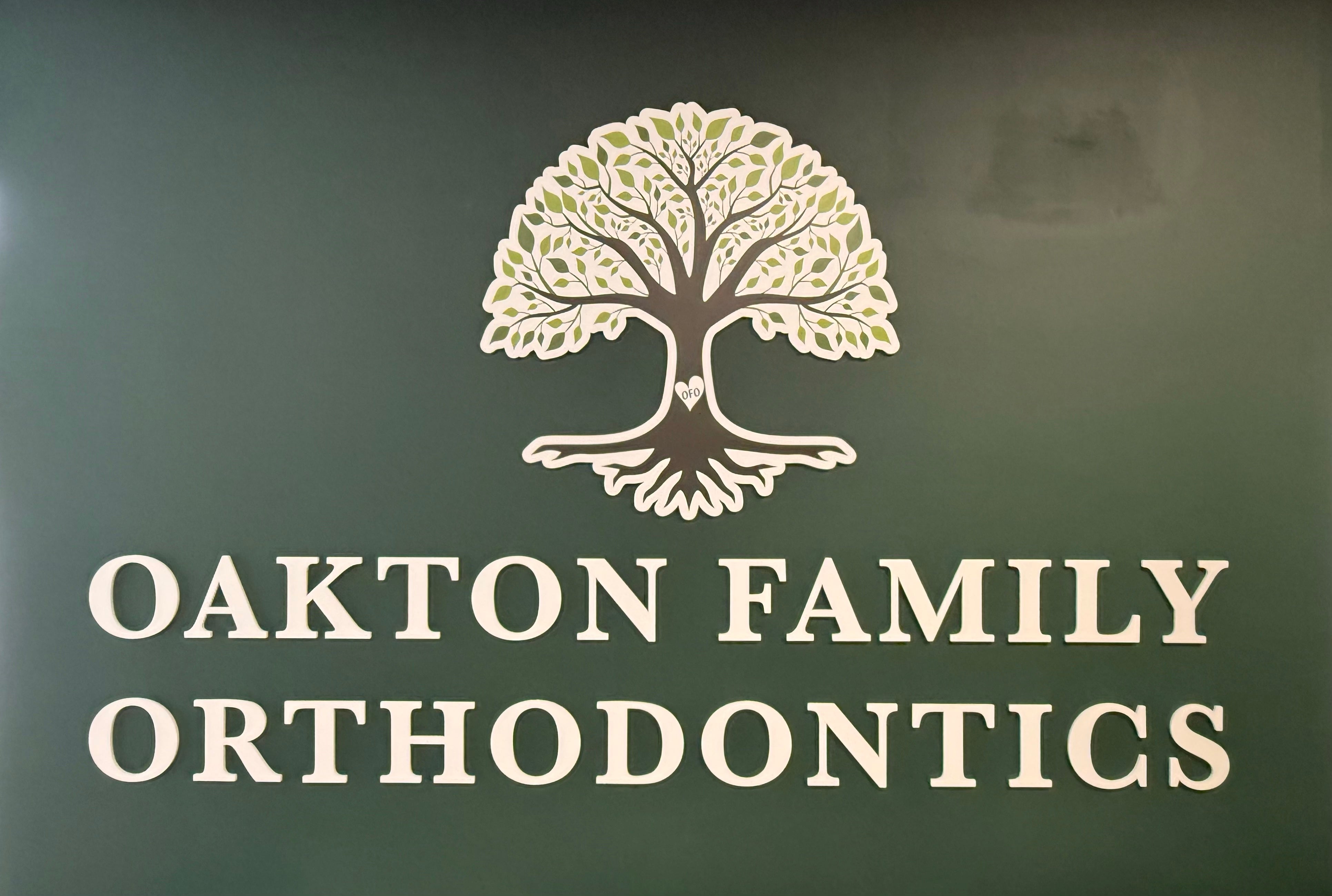 Custom Thick Acrylic Lobby Sign for Oakton Family Orthodontics in Oakton, VA