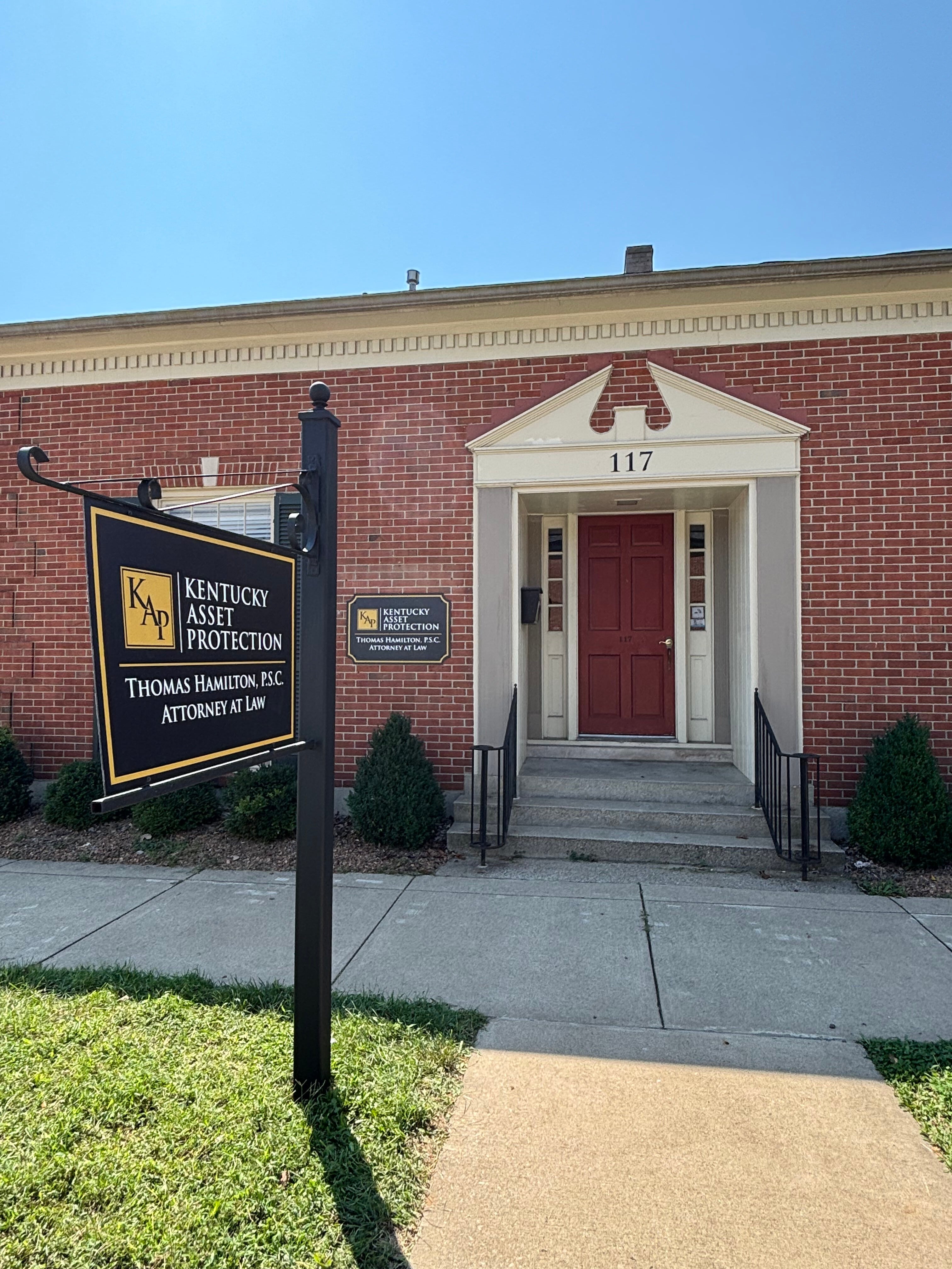 Professional Signage for Kentucky Asset Protection | Thomas Hamilton, P.S.C.