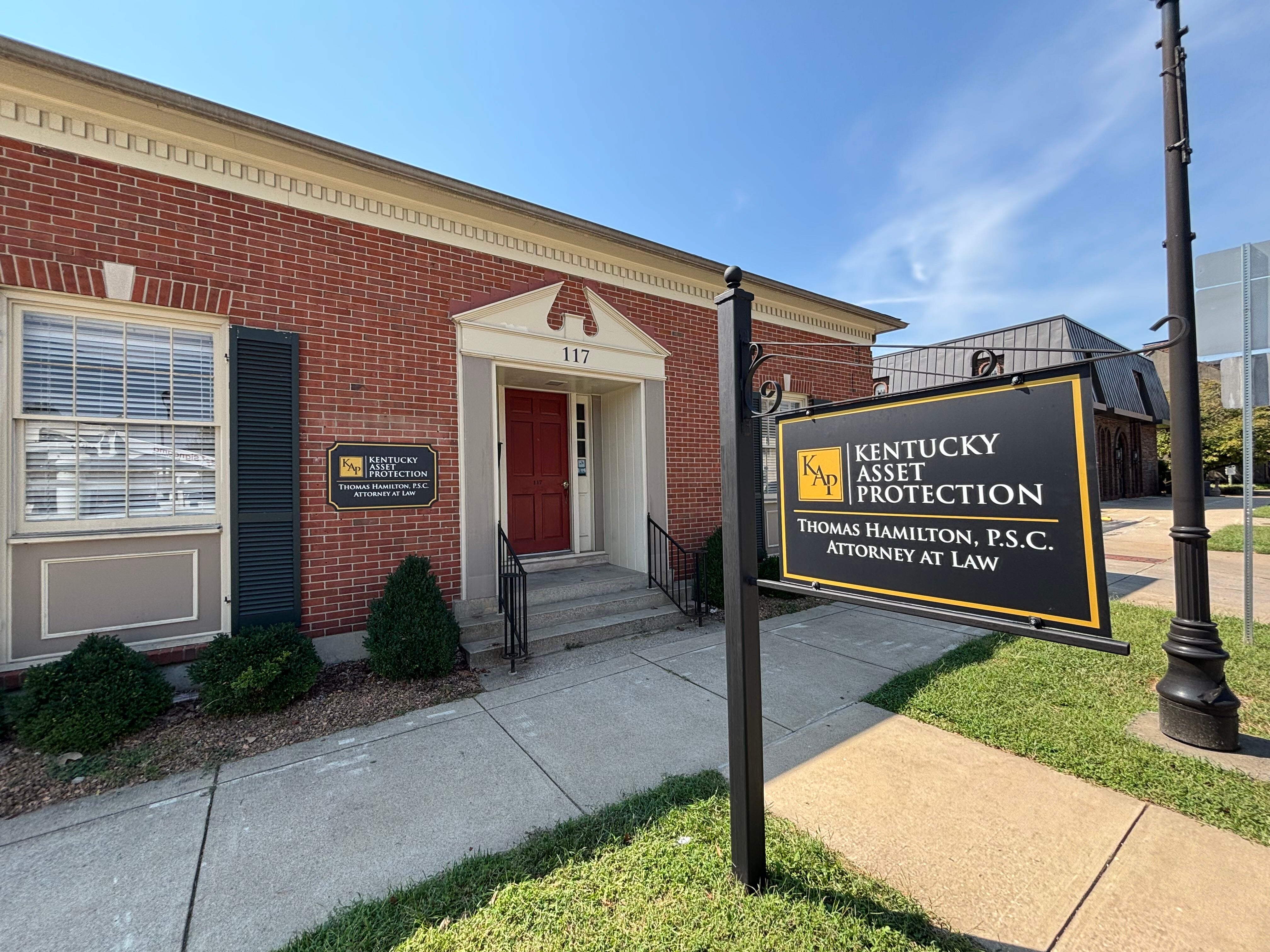 Professional Signage for Kentucky Asset Protection | Thomas Hamilton, P.S.C.