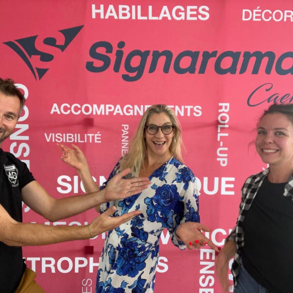 Sérieux et bonne humeur au programme chez Signarama Caen